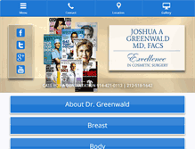 Tablet Screenshot of drgreenwald.com